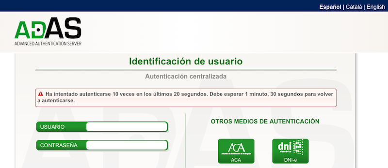 Access control in adAS.